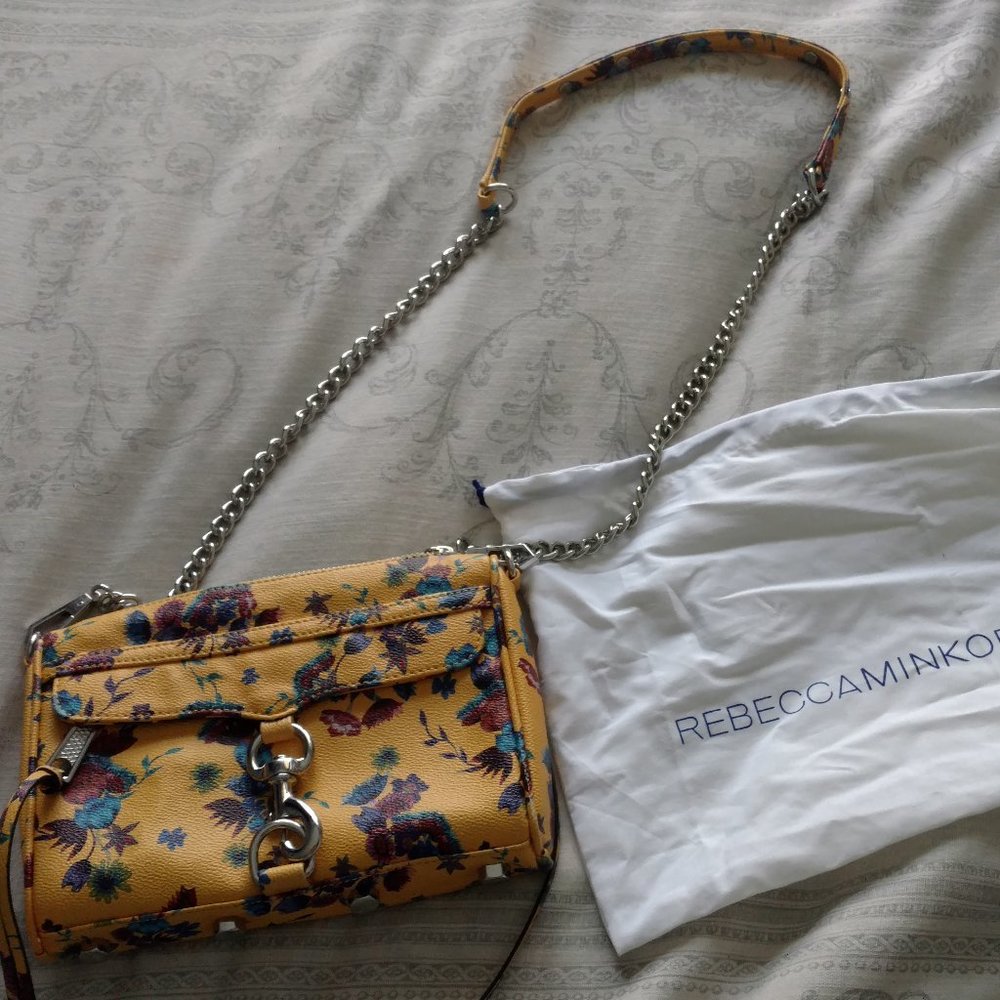Rebecca Minkoff Mini M.A.C Crossbdy- Yellow Floral